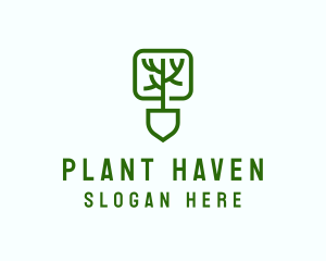 Shovel Eco Planting logo design