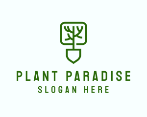 Shovel Eco Planting logo design