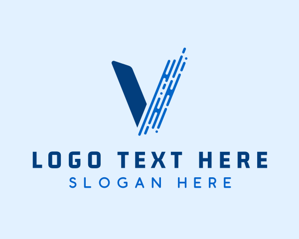 Letter V logo example 4