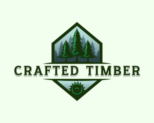 Pine Tree Forest Lumber logo design