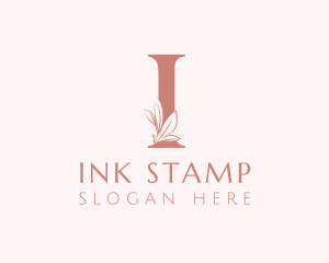 Elegant Leaves Letter I logo design