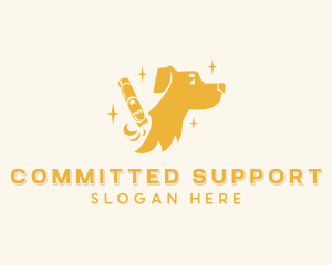 Dog Pet Care Grooming logo design