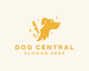 Dog Pet Care Grooming logo design