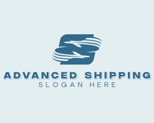 Logistics Plane Shipping logo