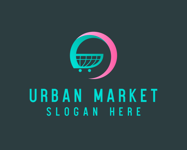 Pushcart logo example 1