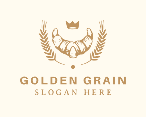 Wheat Croissant Bakery logo design