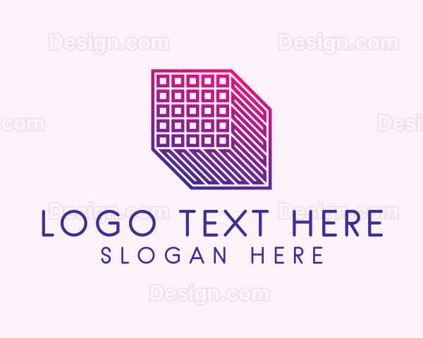 Modern Geometric Cube Logo