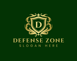 Premium Ornament Shield Crest logo design