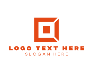 Digital Square Letter O logo design