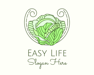 Cabbage Lettuce Salad logo design