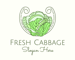 Cabbage Lettuce Salad logo design