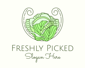 Cabbage Lettuce Salad logo design