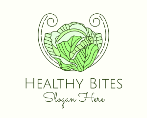 Cabbage Lettuce Salad logo design