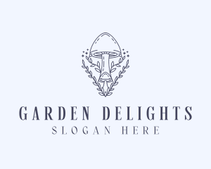 Garden Herbal Mushroom logo design