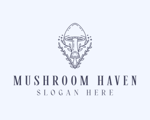 Garden Herbal Mushroom logo design