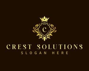 Luxury Crown Crest logo design