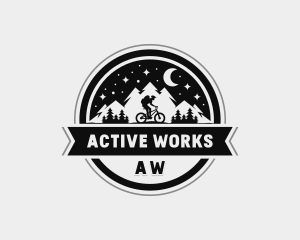 Mountain Biking Travel logo design