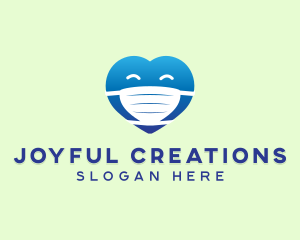 Happy Heart Face Mask logo