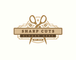 Scissor Tailor Dressmaker logo design