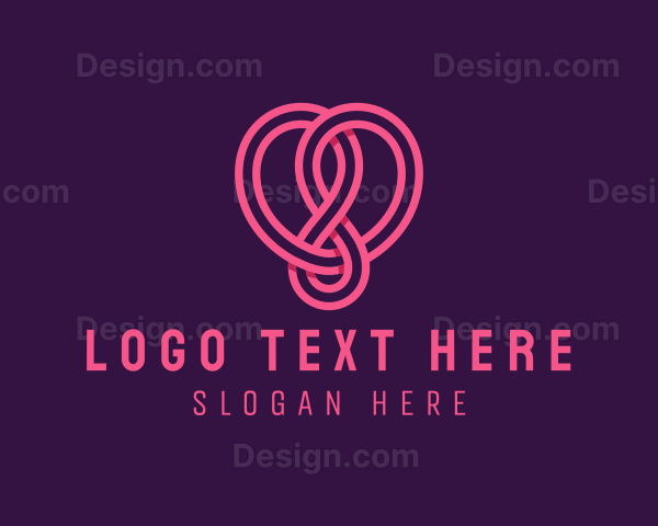 Loop Weave Heart Logo