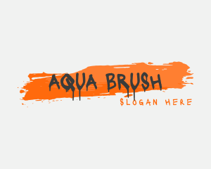 Graffiti Urban Brush logo design