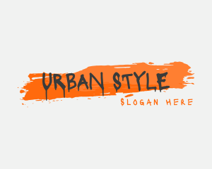 Graffiti Urban Brush logo design