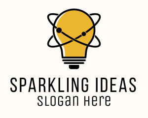 Lightbulb Orbit Brainstorming logo