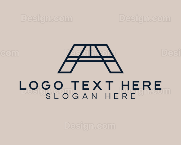 Geometric Industrial Letter A Logo
