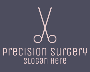 Minimalist Hair Scissors logo