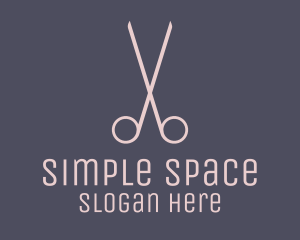 Minimalist Hair Scissors logo