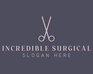 Minimalist Hair Scissors logo