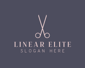 Minimalist Hair Scissors logo