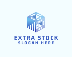 Stock Market Cube logo design