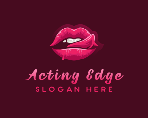 Sexy Woman Lips logo design