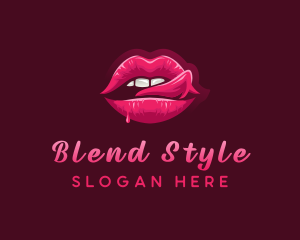 Sexy Woman Lips logo design