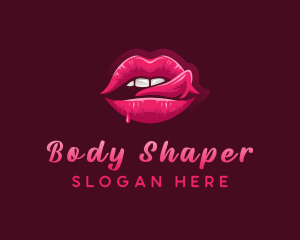 Sexy Woman Lips logo design