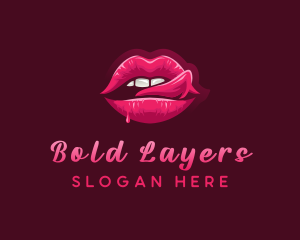 Sexy Woman Lips logo design