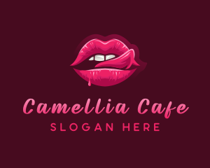 Sexy Woman Lips logo design