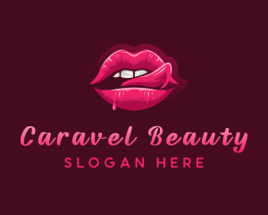 Sexy Woman Lips logo design