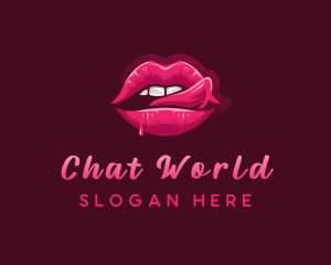 Sexy Woman Lips logo design