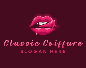 Sexy Woman Lips logo design