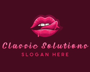 Sexy Woman Lips logo design