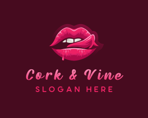 Sexy Woman Lips logo design