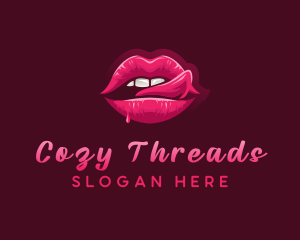 Sexy Woman Lips logo design