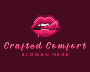 Sexy Woman Lips logo design