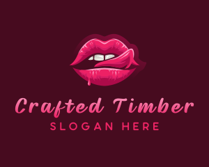 Sexy Woman Lips logo design