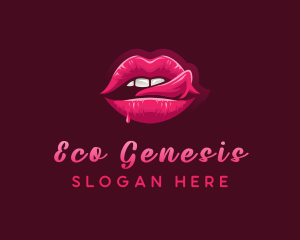 Sexy Woman Lips logo design