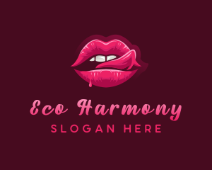 Sexy Woman Lips logo design