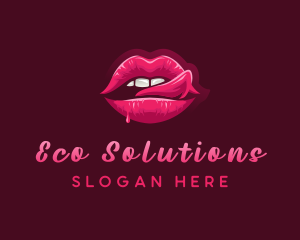 Sexy Woman Lips logo design