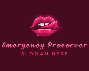 Sexy Woman Lips logo design